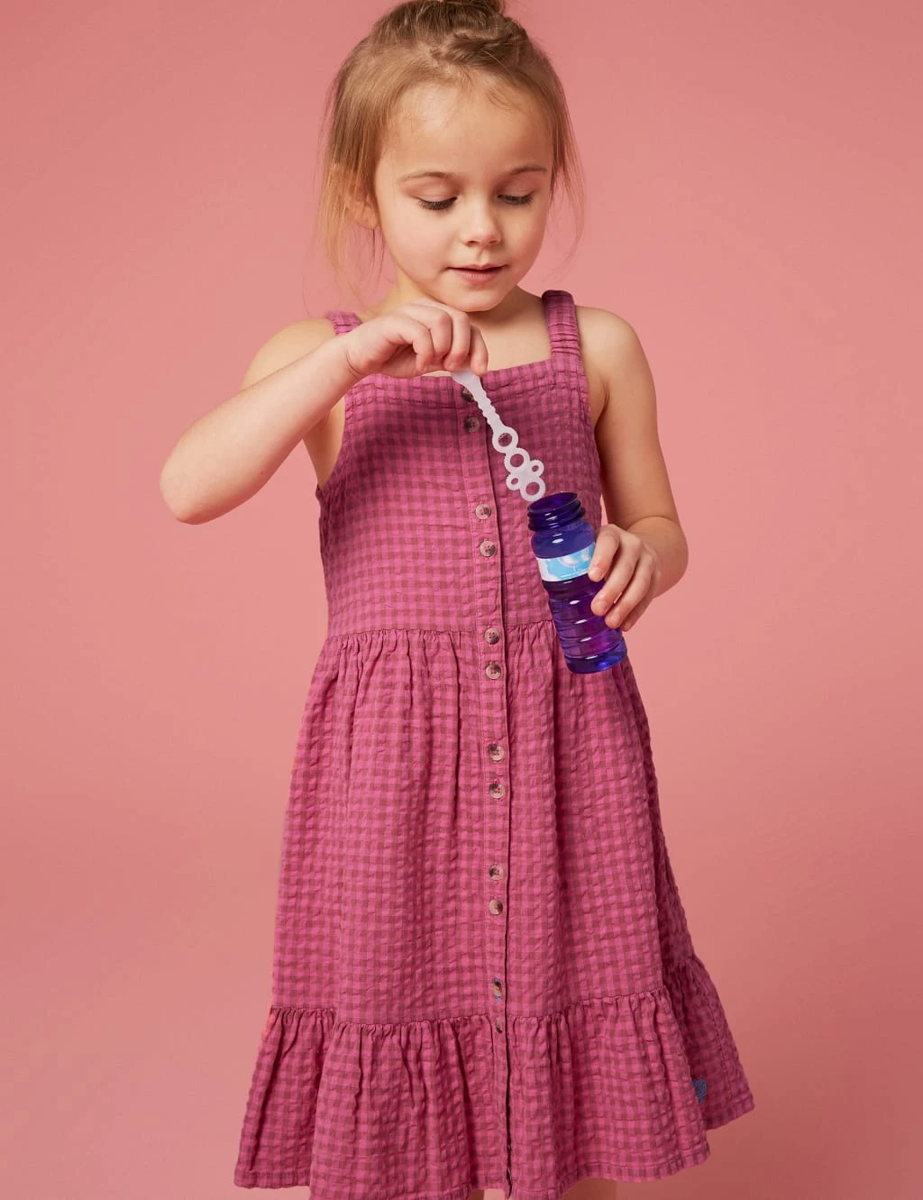 WHITE STUFF Pure Cotton Gingham Dress (3-10 Yrs) 1 WHITE STUFF Pure Cotton Gingham Dress (3-10 Yrs)