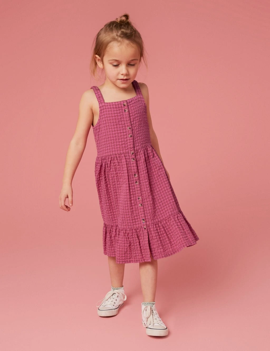 WHITE STUFF Pure Cotton Gingham Dress (3-10 Yrs) 3 WHITE STUFF Pure Cotton Gingham Dress (3-10 Yrs) - Image 3