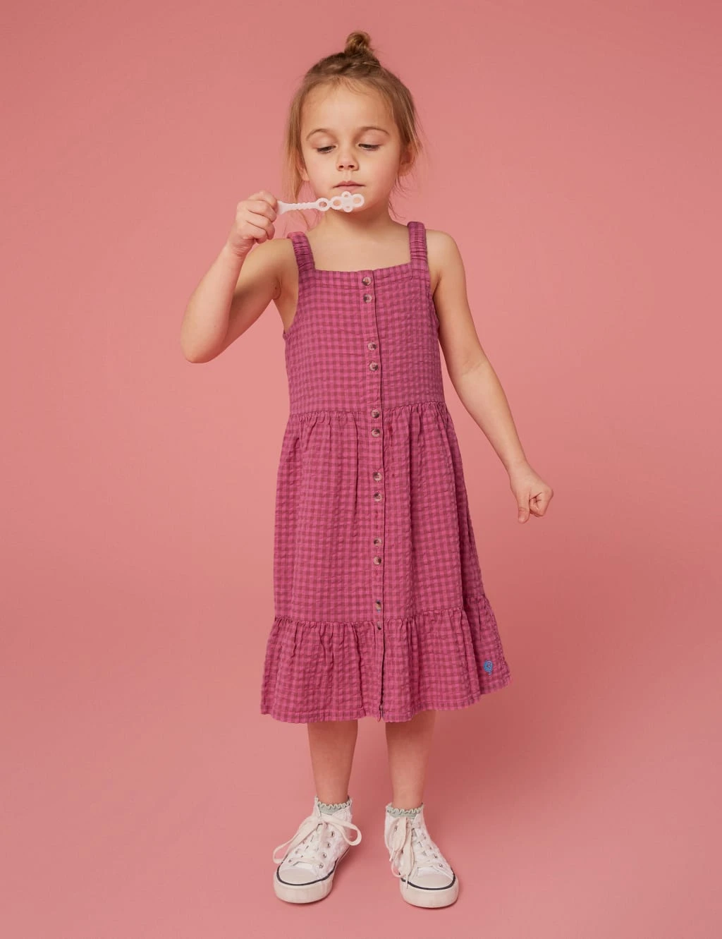 WHITE STUFF Pure Cotton Gingham Dress (3-10 Yrs) 4 WHITE STUFF Pure Cotton Gingham Dress (3-10 Yrs) - Image 4
