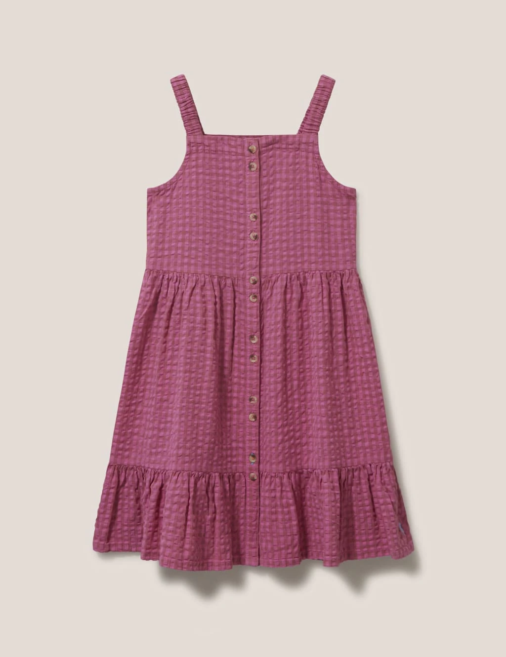 WHITE STUFF Pure Cotton Gingham Dress (3-10 Yrs) 2 WHITE STUFF Pure Cotton Gingham Dress (3-10 Yrs) - Image 2