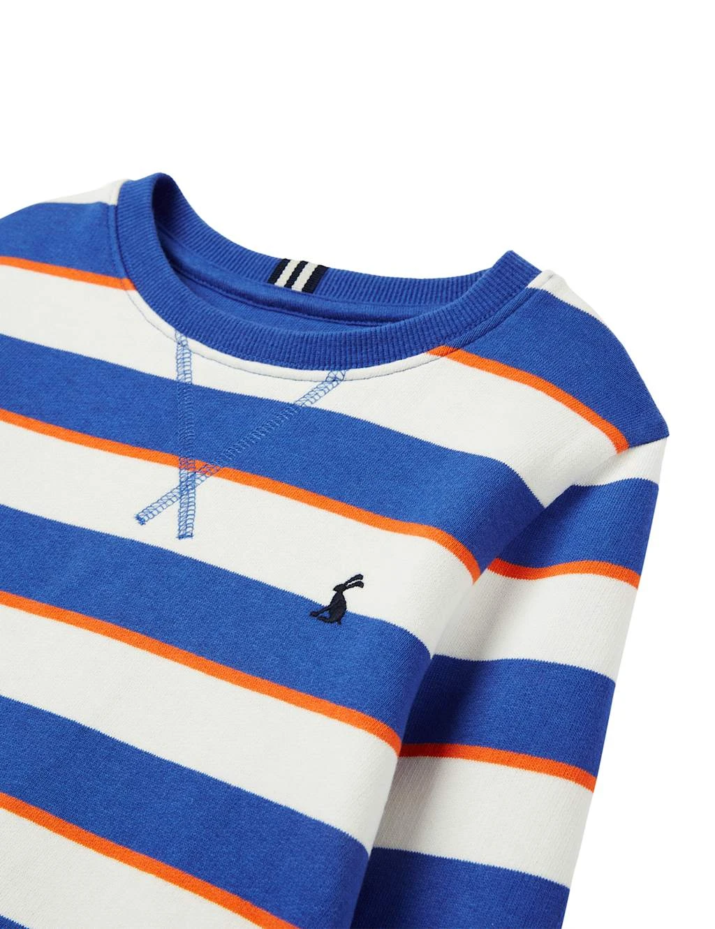 Joules Pure Cotton Striped Sweatshirt (2-12 Yrs) 2 Joules Pure Cotton Striped Sweatshirt (2-12 Yrs) - Image 2
