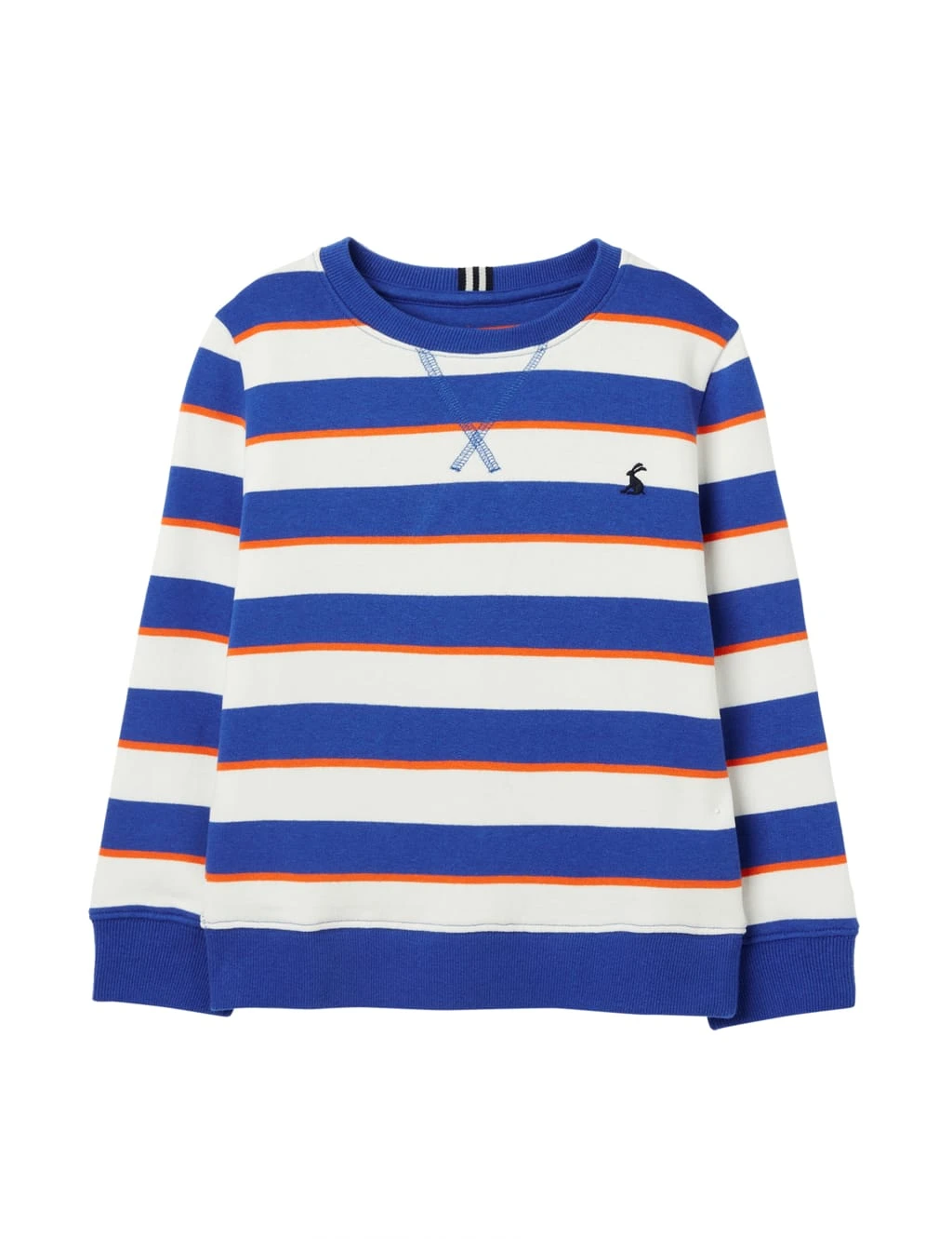 Joules Pure Cotton Striped Sweatshirt (2-12 Yrs) 1 Joules Pure Cotton Striped Sweatshirt (2-12 Yrs)