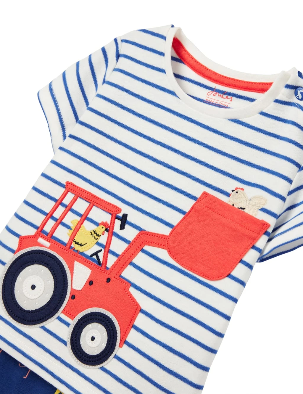 Joules 2pc Cotton Rich Farm Animal Outfit (0-3 Yrs) 2 Joules 2pc Cotton Rich Farm Animal Outfit (0-3 Yrs) - Image 2