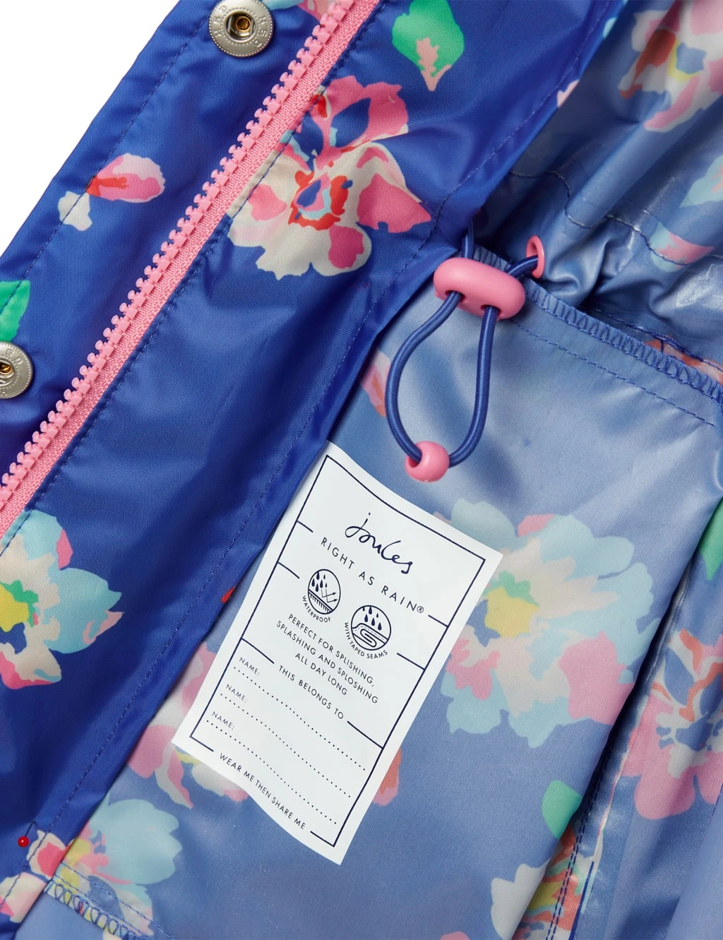Joules Golightly- Waterproof Packable Raincoat (2-12 Yrs) 4 Joules Golightly- Waterproof Packable Raincoat (2-12 Yrs) - Image 4