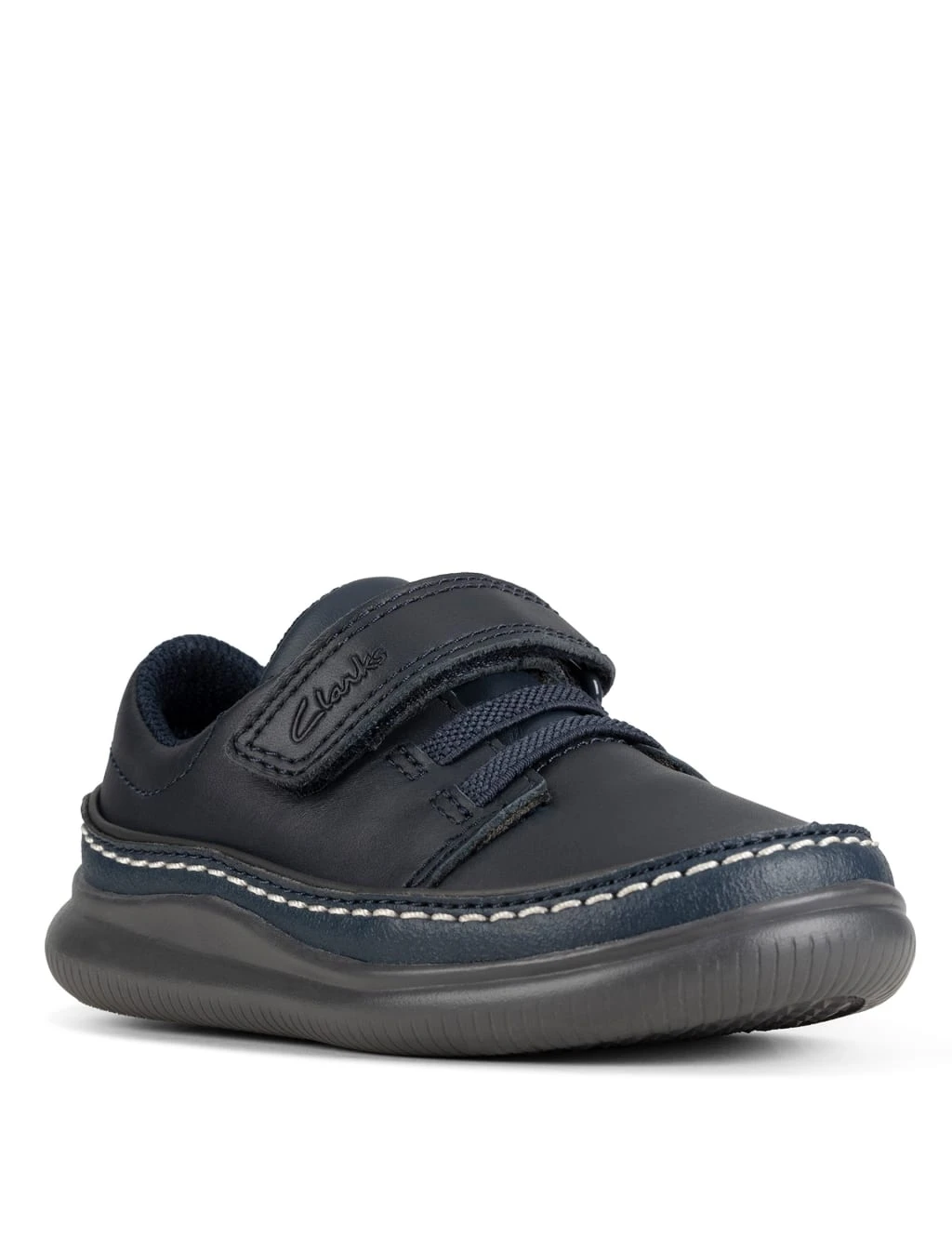 Clarks Kids' Leather Riptape Shoes 1 Clarks Kids' Leather Riptape Shoes