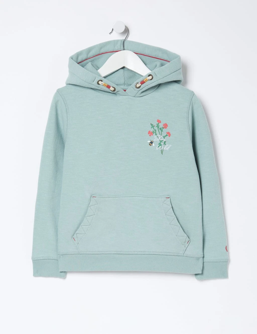 Cotton Rich Stay Wild Slogan Hoodie (3-13 Yrs) 1 Cotton Rich Stay Wild Slogan Hoodie (3-13 Yrs)