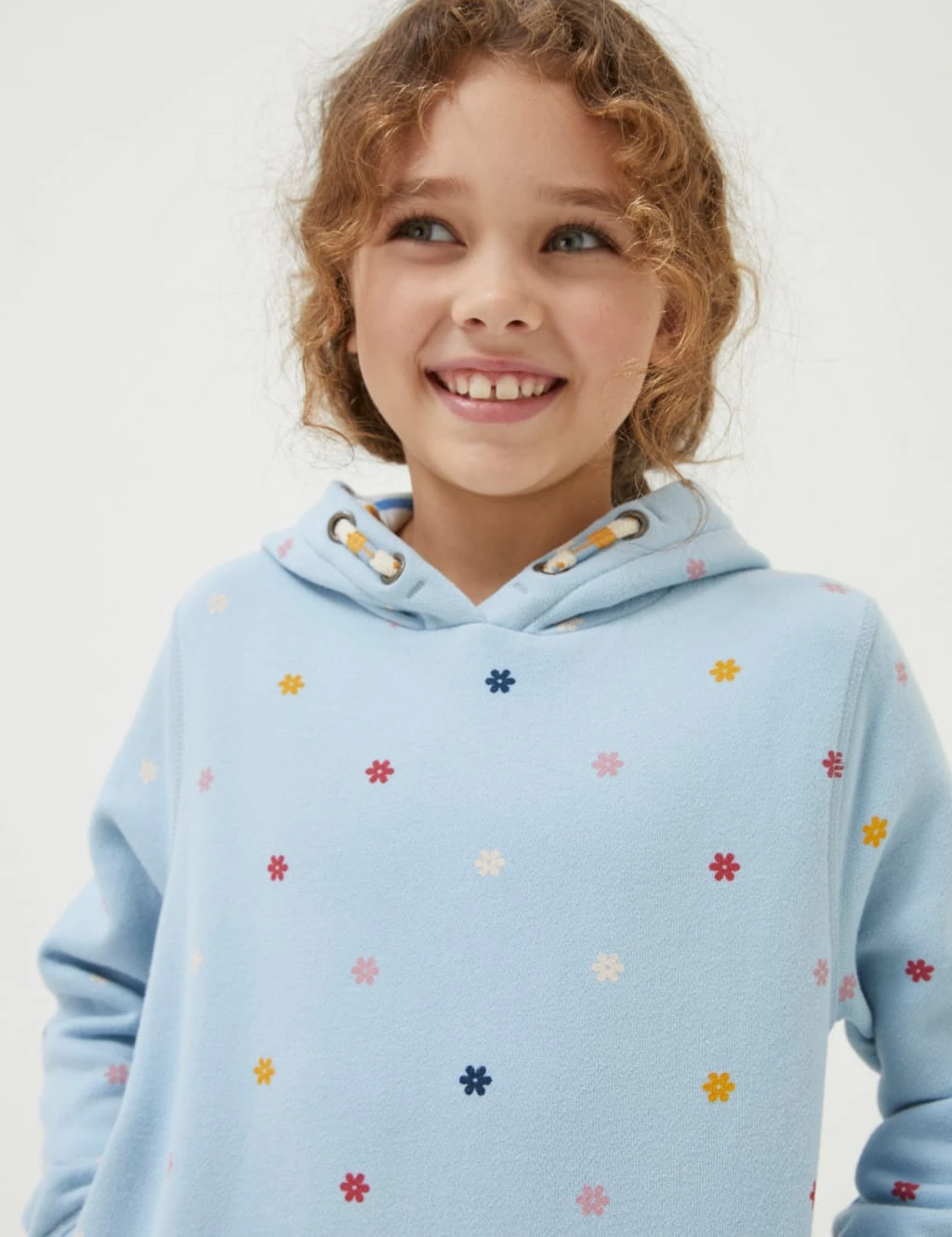 Cotton Rich Floral Hoodie (3-13 Yrs) 5 Cotton Rich Floral Hoodie (3-13 Yrs) - Image 5