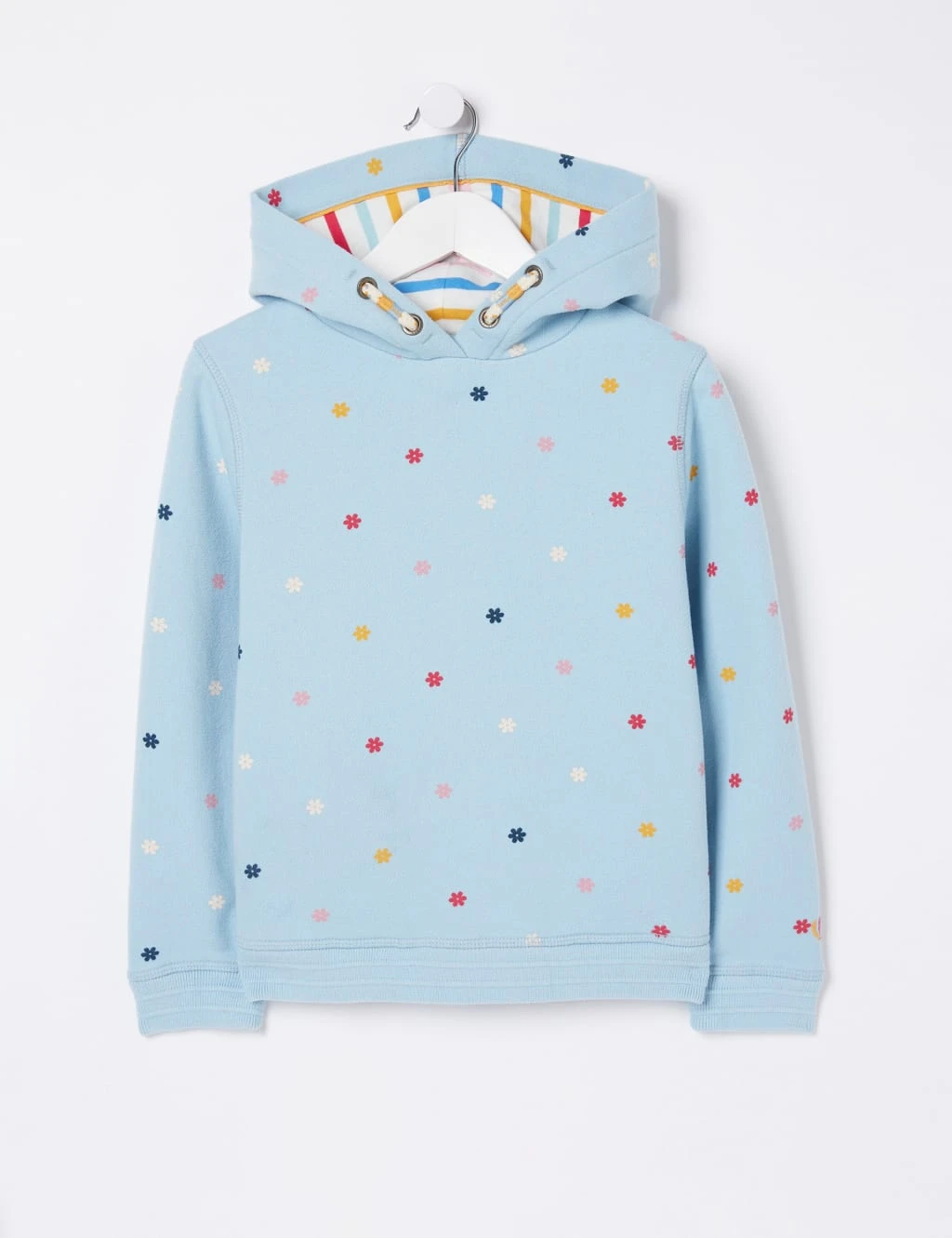 Cotton Rich Floral Hoodie (3-13 Yrs) 2 Cotton Rich Floral Hoodie (3-13 Yrs) - Image 2