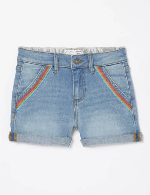 Denim Rainbow Shorts