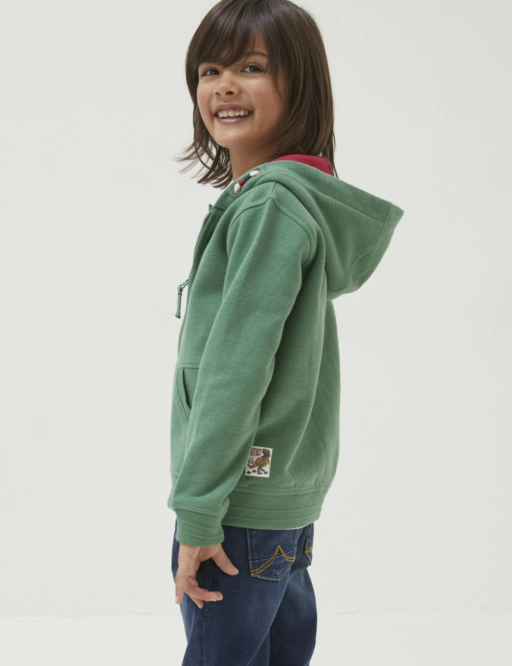 Cotton Rich Dinosaur Teeth Hoodie (3-13 Yrs) 5 Cotton Rich Dinosaur Teeth Hoodie (3-13 Yrs) - Image 5