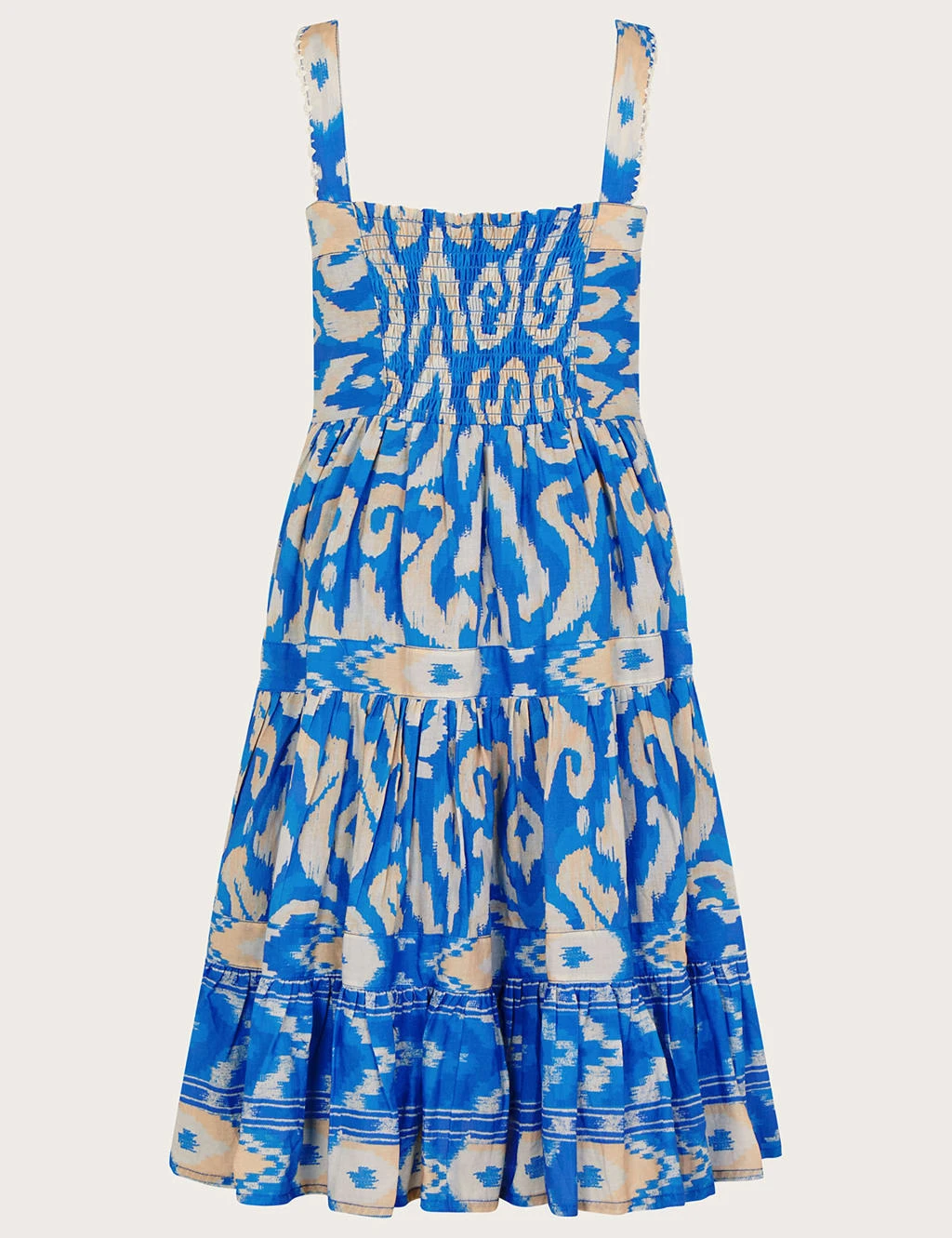 MONSOON Pure Cotton Printed Tiered Dress (3-13 Yrs) 2 MONSOON Pure Cotton Printed Tiered Dress (3-13 Yrs) - Image 2