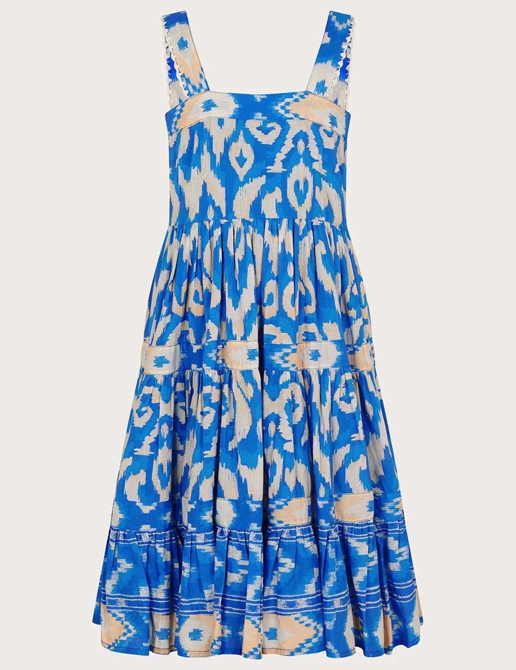 MONSOON Pure Cotton Printed Tiered Dress (3-13 Yrs) 1 MONSOON Pure Cotton Printed Tiered Dress (3-13 Yrs)