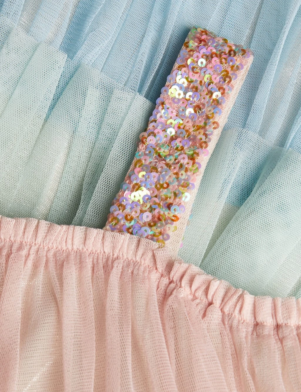 MONSOON Colour Block Tiered Tulle Dress (3-15 Yrs) 3 MONSOON Colour Block Tiered Tulle Dress (3-15 Yrs) - Image 3