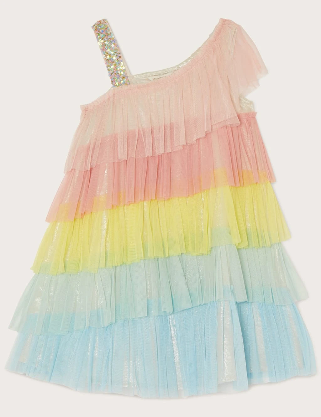 MONSOON Colour Block Tiered Tulle Dress (3-15 Yrs) 1 MONSOON Colour Block Tiered Tulle Dress (3-15 Yrs)