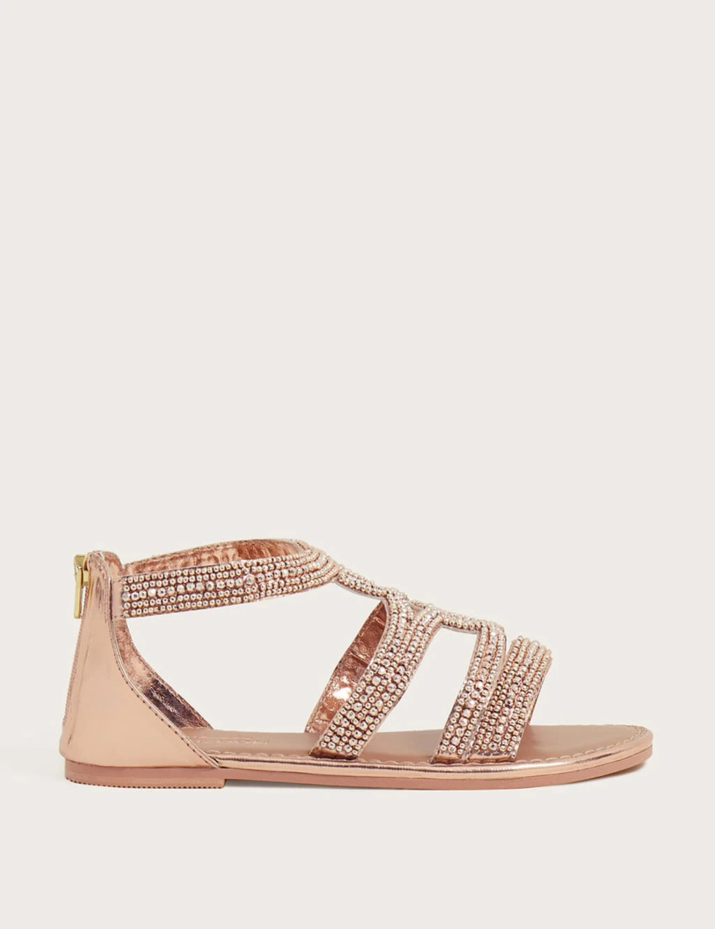 MONSOON Kids' Metallic Embellished Sandals (Kids Size 1-13) 1 MONSOON Kids' Metallic Embellished Sandals (Kids Size 1-13)